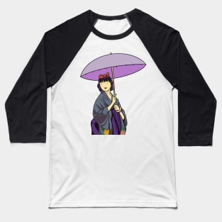 Girl in Kimono Baseball T-Shirt